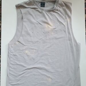 Blakely Gray Sleeveless Tie Dye Muscle T Size S